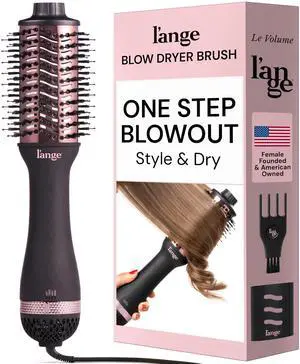 Le Volume 2-in-1 Titanium Blow Dryer Brush | Frizz Control Blowout Hair Dryer Brush For Drying And Straightening | Volumizing Hot Air Styler For All Hairstyles | Oval Barrel | Black - 60mm Le Volume 2-in-1 Titanium Blow Dryer Brush | Frizz Control Blowout Hair Dryer Brush For Drying And Straightening | Volumizing Hot Air Styler For All Hairstyles | Oval Barrel | Black - 60mm