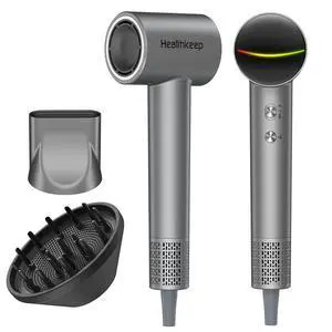 Hair Blow Dryer with Diffuser: 1500W High-Speed Brushless Motor 500M Ionic Technology, Thermo-Control Low Noise for Curly, Straight & Damaged Hair, Home Travel Salon Hair Blow Dryer with Diffuser: 1500W High-Speed Brushless Motor 500M Ionic Technology, Thermo-Control Low Noise for Curly, Straight & Damaged Hair, Home Travel Salon
