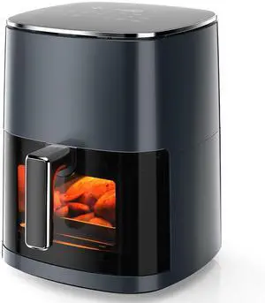 Air Fryer 6 Quarts with Window, 12-in-1 Square Airfryer Oven for Family, 400°F Rapid Air Crispy Technology, Roast Bake Dehydrate, Nonstick & Easy-Clean Basket Air Fryer 6 Quarts with Window, 12-in-1 Square Airfryer Oven for Family, 400°F Rapid Air Crispy Technology, Roast Bake Dehydrate, Nonstick & Easy-Clean Basket