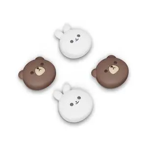 Thumb Grip Caps for Steam Deck LCD, Silicone Thumbsticks Grips Joystick Caps for Steam Deck OLED - Chubby Bear & Smiley Bunny Thumb Grip Caps for Steam Deck LCD, Silicone Thumbsticks Grips Joystick Caps for Steam Deck OLED - Chubby Bear & Smiley Bunny