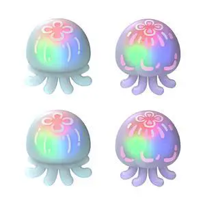 Cute Universal Illuminated LED Thumbstick Grips for ps5, for ps4, Joystick Caps for Xbox Series X/S, for Xbox One, Switch Pro Controllers, Joystick Protection - Jellyfish Purple & Blue Cute Universal Illuminated LED Thumbstick Grips for ps5, for ps4, Joystick Caps for Xbox Series X/S, for Xbox One, Switch Pro Controllers, Joystick Protection - Jellyfish Purple & Blue