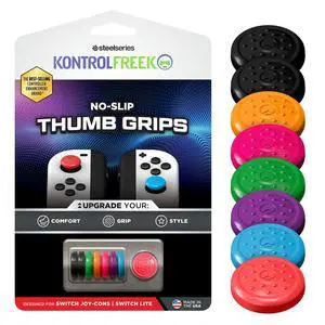 No-Slip Thumb Grips for Nintendo Switch Joy-Con Controller | 8-Pack | Blue/Green/Red/Black/Pink/Purple/Orange No-Slip Thumb Grips for Nintendo Switch Joy-Con Controller | 8-Pack | Blue/Green/Red/Black/Pink/Purple/Orange