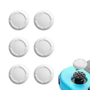 6 Pack White Silicone Analog Stick Covers for Nintendo Switch, Joy-Con Controller Thumb Grips, Joystick Replacement Caps 6 Pack White Silicone Analog Stick Covers for Nintendo Switch, Joy-Con Controller Thumb Grips, Joystick Replacement Caps