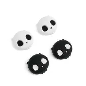 Cute Silicone Joycon Thumb Grip Caps, Joystick Cover Compatible with Nintendo Switch / OLED / Switch Lite,4PCS -- Skull (Black & White) Cute Silicone Joycon Thumb Grip Caps, Joystick Cover Compatible with Nintendo Switch / OLED / Switch Lite,4PCS -- Skull (Black & White)