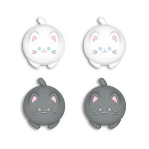 Thumb Grips for Nintendo Switch 2 | Kawaii Silicone Joystick Caps (4-Pack) - Cute Accessories Animal Design Thumbstick Covers for Joycon 2 - Cutie Kitty Thumb Grips for Nintendo Switch 2 | Kawaii Silicone Joystick Caps (4-Pack) - Cute Accessories Animal Design Thumbstick Covers for Joycon 2 - Cutie Kitty