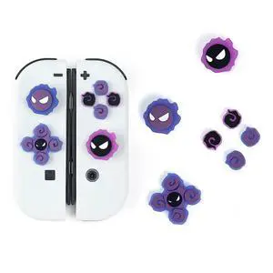 Switch Silicone Joy Con Thumb Grip Button Caps, Joystick Cover Compatible with Nintendo Switch/OLED/Switch Lite,4PCS (Purple Ghost) Switch Silicone Joy Con Thumb Grip Button Caps, Joystick Cover Compatible with Nintendo Switch/OLED/Switch Lite,4PCS (Purple Ghost)