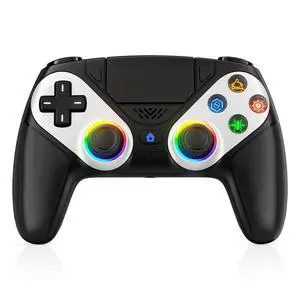 LED Wireless Controller for PS5, Compatible with PS5 Pro/Slim/PC, Dual Vibration, Macro/Turbo Function, 3.5mm Audio Jack,1000mAh Battery, 6-Axis Motion Control Gamepad with Speaker LED Wireless Controller for PS5, Compatible with PS5 Pro/Slim/PC, Dual Vibration, Macro/Turbo Function, 3.5mm Audio Jack,1000mAh Battery, 6-Axis Motion Control Gamepad with Speaker