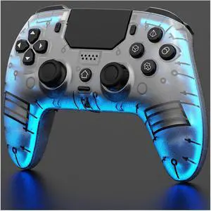 LED Wireless Controller for PS5, Pro/Slim/PC(Frosted White) LED Wireless Controller for PS5, Pro/Slim/PC(Frosted White)