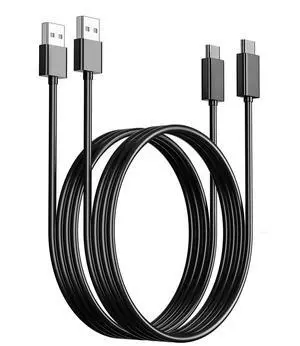 USB C Charging Cable Compatible with PS5 Controller, 2 Pack 6.6Ft Fast Charging USB Type C Charger Cord Compatible with PlayStation 5 PS5 Dual Sense, Xbox Series X/Series S Controllers USB C Charging Cable Compatible with PS5 Controller, 2 Pack 6.6Ft Fast Charging USB Type C Charger Cord Compatible with PlayStation 5 PS5 Dual Sense, Xbox Series X/Series S Controllers