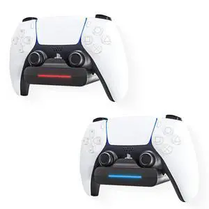 PS5 Controller Wall Mount Charger Dock with 3.3Ft Cord,Charging Station Holder fits for Midnight Black PS5 Pro Wireless Controller with LED Indicators Fast Charging Speed Cable, 2 Pack PS5 Controller Wall Mount Charger Dock with 3.3Ft Cord,Charging Station Holder fits for Midnight Black PS5 Pro Wireless Controller with LED Indicators Fast Charging Speed Cable, 2 Pack
