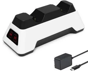 Controller Charger Station for PS5 Dualsense Controllers - PS5 Controller Dock with LED Light - Upgrade Accessory with Fast Charging AC Adapter Controller Charger Station for PS5 Dualsense Controllers - PS5 Controller Dock with LED Light - Upgrade Accessory with Fast Charging AC Adapter