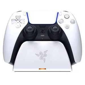 Quick Charging Stand for PlayStation 5: Charge - Curved Cradle Design Matches PS5 DualSense Wireless Controller One-Handed Navigation USB Powered White (Controller Sold Separately) Quick Charging Stand for PlayStation 5: Charge - Curved Cradle Design Matches PS5 DualSense Wireless Controller One-Handed Navigation USB Powered White (Controller Sold Separately)