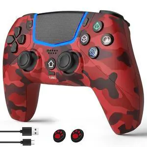 Wireless Controller for PS5, Compatible With PS5/Pro/Slim/PC, Bluetooth Gaming Controller with Hall Joysticks/LED Channel Light/Turbo/6-Axis Gyro/Dual Motor/Touchpad/3.5mm Audio Jack/Speake(camo red) Wireless Controller for PS5, Compatible With PS5/Pro/Slim/PC, Bluetooth Gaming Controller with Hall Joysticks/LED Channel Light/Turbo/6-Axis Gyro/Dual Motor/Touchpad/3.5mm Audio Jack/Speake(camo red)