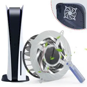 Internal Cooling Fan Replacement for Sony PlayStation 5 PS5 23 Blades Fan 17 Blades Fan Cooler PS5 CPU Cooling Fan with T8 Screwdriver Internal Cooling Fan Replacement for Sony PlayStation 5 PS5 23 Blades Fan 17 Blades Fan Cooler PS5 CPU Cooling Fan with T8 Screwdriver