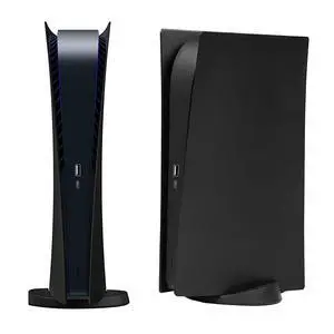 Digital Edition Face Plates Cover Skins Shell Panels for PS5 Console, Accessories for PlayStation 5 Protective Shell Replacement Faceplate (Black) Digital Edition Face Plates Cover Skins Shell Panels for PS5 Console, Accessories for PlayStation 5 Protective Shell Replacement Faceplate (Black)