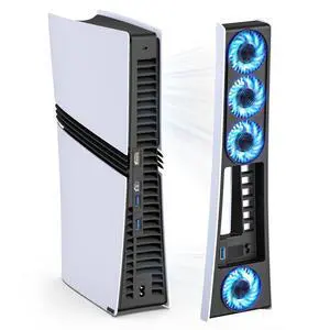 Ps5 Pro 4 Cooling Fans,Ps5 Pro Accessories Fans with USB 3.0,Efficient Quiet Cooler Fan with Adjustable Speed,Cooling Fan for PlayStation5 Pro Temperature-Controlled Ps5 Pro 4 Cooling Fans,Ps5 Pro Accessories Fans with USB 3.0,Efficient Quiet Cooler Fan with Adjustable Speed,Cooling Fan for PlayStation5 Pro Temperature-Controlled