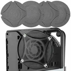 Metal PS5 Slim Dust Cover Protector, 4 Pack Fan Dustproof Filter Mesh, High-Density Breathable Mesh Dust Cover for PS5 Cooling Fan, Compatible with Digital & Disc Edition (Black) Metal PS5 Slim Dust Cover Protector, 4 Pack Fan Dustproof Filter Mesh, High-Density Breathable Mesh Dust Cover for PS5 Cooling Fan, Compatible with Digital & Disc Edition (Black)