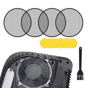 ps5 dust Cover Filter Kit - 4 Pack High-Density Dust Screens with Cleaning Brush & 6 Adhesive Pads Compatible with PS5 Pro, PS5 Slim, PS5 Disc & Digital Editions ps5 dust Cover Filter Kit - 4 Pack High-Density Dust Screens with Cleaning Brush & 6 Adhesive Pads Compatible with PS5 Pro, PS5 Slim, PS5 Disc & Digital Editions