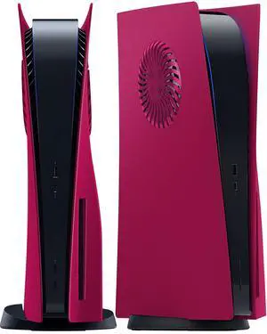 Faceplate for PS5 Disc Edition, Anti-Scratch Dustproof Case Replacement, Cover Skin Fit for PS5 Console (CD-ROM) with Cooling Vent, Plates for PS5 Accessories, Easy Installation - Cosmic Red Faceplate for PS5 Disc Edition, Anti-Scratch Dustproof Case Replacement, Cover Skin Fit for PS5 Console (CD-ROM) with Cooling Vent, Plates for PS5 Accessories, Easy Installation - Cosmic Red
