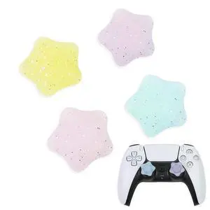 Glitter Star Switch 2 Joycon Thumb Grips Caps, 4 PCS Cute Kawaii 3D Silicone Analog Thumbstick Button Cover for PS5/PS4, Xbox Series X/S, Xbox One, Switch PRO Controller Joystick Caps Glitter Star Switch 2 Joycon Thumb Grips Caps, 4 PCS Cute Kawaii 3D Silicone Analog Thumbstick Button Cover for PS5/PS4, Xbox Series X/S, Xbox One, Switch PRO Controller Joystick Caps