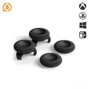 Control Thumbstick Grips - 4 Pack with 2 Bases - Catalyst - Joystick Thumb Grips For Xbox One and Xbox Series X & S, PS4, PS5, Nintendo Switch Pro Controller - Black Control Thumbstick Grips - 4 Pack with 2 Bases - Catalyst - Joystick Thumb Grips For Xbox One and Xbox Series X & S, PS4, PS5, Nintendo Switch Pro Controller - Black