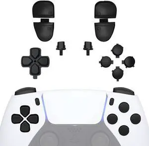 Replacement D-pad R1 L1 R2 L2 Triggers Share Options Face Buttons, Black Full Set Buttons Compatible with ps5 Controller BDM-030 BDM-040 BDM-050 BDM-060 - Controller NOT Included Replacement D-pad R1 L1 R2 L2 Triggers Share Options Face Buttons, Black Full Set Buttons Compatible with ps5 Controller BDM-030 BDM-040 BDM-050 BDM-060 - Controller NOT Included