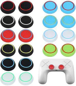 Controller Thumb Grips for PS5 PS4, 10 Pairs Silicone Joystick Caps Replacement, Anti-Slip Thumbstick Grips Covers with Full Protection, PS5 Controller Accessories Controller Thumb Grips for PS5 PS4, 10 Pairs Silicone Joystick Caps Replacement, Anti-Slip Thumbstick Grips Covers with Full Protection, PS5 Controller Accessories