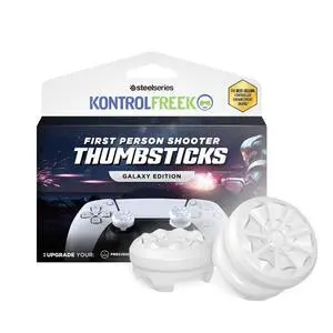 FPS Freek Galaxy White for PlayStation 4 (PS4) and PlayStation 5 (PS5) | Performance Thumbsticks | 1 High-Rise, 1 Mid-Rise | White FPS Freek Galaxy White for PlayStation 4 (PS4) and PlayStation 5 (PS5) | Performance Thumbsticks | 1 High-Rise, 1 Mid-Rise | White