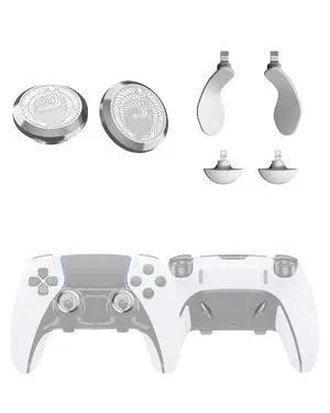 Metal Thumbsticks & Back Paddles for PS5 Edge Controller Joystick Replacement, Custom Analog Thumb Sticks Caps for PS5 Dual Sense Edge Stick Module, 2 Joystick, 4 Back Buttons, Flying Crane Metal Thumbsticks & Back Paddles for PS5 Edge Controller Joystick Replacement, Custom Analog Thumb Sticks Caps for PS5 Dual Sense Edge Stick Module, 2 Joystick, 4 Back Buttons, Flying Crane