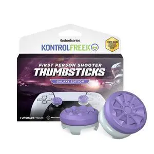 FPS Freek Galaxy Purple for PlayStation 4 (PS4) and PlayStation 5 (PS5) | Performance Thumbsticks | 1 High-Rise, 1 Mid-Rise | Purple FPS Freek Galaxy Purple for PlayStation 4 (PS4) and PlayStation 5 (PS5) | Performance Thumbsticks | 1 High-Rise, 1 Mid-Rise | Purple