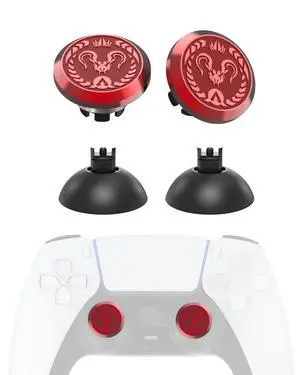 Metal Thumbsticks for PS5 Controller Joystick Replacement, Thumb Sticks for PS4 Controller, Custom Thumb Grips for Switch Pro Controller, 2 Joystick, 2 Thumbstick Base, Predator Emblem Metal Thumbsticks for PS5 Controller Joystick Replacement, Thumb Sticks for PS4 Controller, Custom Thumb Grips for Switch Pro Controller, 2 Joystick, 2 Thumbstick Base, Predator Emblem