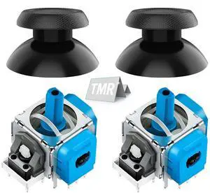 TMR Magnetic Joystick Replacement Kit for PS5 DualSense Controller,Anti-Drift Electromagnetic Stick Repair Module with Thumbstick Caps, Soldering Required TMR Magnetic Joystick Replacement Kit for PS5 DualSense Controller,Anti-Drift Electromagnetic Stick Repair Module with Thumbstick Caps, Soldering Required