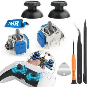 2Pack Joysticks for PS5 TMR Electromagnetic Joystick Replacement for Sony Playstation 5 PS5 Controller Anti-Drift Sticks with Thumbstick Accessories Parts with Repair Tools 2Pack Joysticks for PS5 TMR Electromagnetic Joystick Replacement for Sony Playstation 5 PS5 Controller Anti-Drift Sticks with Thumbstick Accessories Parts with Repair Tools