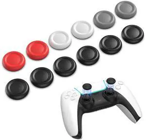 Joystick Replacement Cap Thumb Grips for PS5/PS4 Controller, PS5/PS4 Controller Button Stick Covers, 3D Analog Cap Skin Replacement Part Repair Accessories, 12 PCS Joystick Replacement Cap Thumb Grips for PS5/PS4 Controller, PS5/PS4 Controller Button Stick Covers, 3D Analog Cap Skin Replacement Part Repair Accessories, 12 PCS