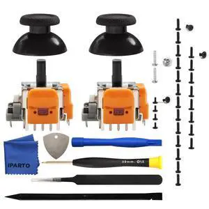 2 Pack Hall Effect Joystick Replacement Kit for PS5 - Anti-Drift 3D Analog Thumbsticks for PlayStation 5 2 Pack Hall Effect Joystick Replacement Kit for PS5 - Anti-Drift 3D Analog Thumbsticks for PlayStation 5