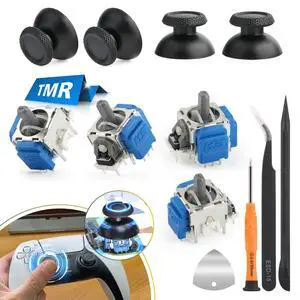 4Pack Joysticks for PS5 TMR Electromagnetic Joystick Replacement for Sony PlayStation 5 PS5 Controller Anti-Drift Sticks with Thumbstick Accessories Parts with Repair Tools 4Pack Joysticks for PS5 TMR Electromagnetic Joystick Replacement for Sony PlayStation 5 PS5 Controller Anti-Drift Sticks with Thumbstick Accessories Parts with Repair Tools
