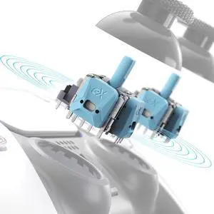 eXhall Digital Calibrable Hall Effect Thumbstick Kit for PS5 Controller, Replacement 3D Joystick Analog Stick Sensor Module Kit for PS5 Controller with Calibrate FPC Board - Blue 80gf eXhall Digital Calibrable Hall Effect Thumbstick Kit for PS5 Controller, Replacement 3D Joystick Analog Stick Sensor Module Kit for PS5 Controller with Calibrate FPC Board - Blue 80gf