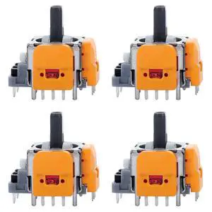 4pcs Hall-Effect Joysticks Replacement for DualSense PS5 Controller, 3D Analog Sensor Wheel Thumb Sticks Rocker Module Replacement for PlayStation 5 Controller 4pcs Hall-Effect Joysticks Replacement for DualSense PS5 Controller, 3D Analog Sensor Wheel Thumb Sticks Rocker Module Replacement for PlayStation 5 Controller