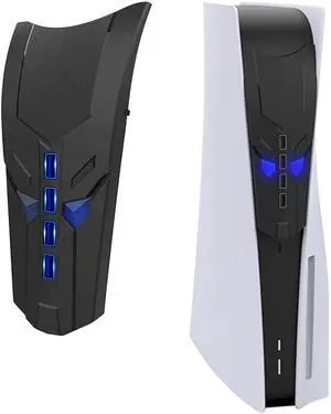4 Ports USB Hub for PS5, USB Port Expander for PS5 with USB Adapter Cable, Multi-Platform Compatible with PlayStation 5 Accessories (Original Model), PS4, PC & More - Black 4 Ports USB Hub for PS5, USB Port Expander for PS5 with USB Adapter Cable, Multi-Platform Compatible with PlayStation 5 Accessories (Original Model), PS4, PC & More - Black