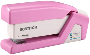 Bostitch Office InCourage Spring-Powered Compact Stapler, 3-in-1, Plastic, Half Strip, 20 Sheet Capacity, BCA Pink (1588) Bostitch Office InCourage Spring-Powered Compact Stapler, 3-in-1, Plastic, Half Strip, 20 Sheet Capacity, BCA Pink (1588)