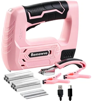 2-in-1 Cordless Staple & Brad Nail Gun, 2000mAh Battery,4V Electric Tacker with 2500Pcs Staples & Nails, USB-C Charging, Lightweight for Upholstery, Woodworking, DIY, Home Repair 2-in-1 Cordless Staple & Brad Nail Gun, 2000mAh Battery,4V Electric Tacker with 2500Pcs Staples & Nails, USB-C Charging, Lightweight for Upholstery, Woodworking, DIY, Home Repair