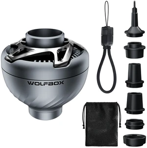 MegaFlow Mini Portable Air Pump, USB Powered, 4.5kPa, 5 Nozzles | Direct USB Plug-In Power, 0.07 lb, Low-Pressure, Air Mattresses, Pool Floats, Sleeping Pads, Pillows, Camping, Beach, Travel MegaFlow Mini Portable Air Pump, USB Powered, 4.5kPa, 5 Nozzles | Direct USB Plug-In Power, 0.07 lb, Low-Pressure, Air Mattresses, Pool Floats, Sleeping Pads, Pillows, Camping, Beach, Travel