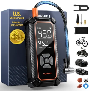 Cordless Tire Inflator Portable Air Compressor, 150 PSI Bike Pump | Battery Power, LED Light & Digital Pressure Gauge, Air Pump for Car Tires, Motorcycle, Bicycle, Ball Cordless Tire Inflator Portable Air Compressor, 150 PSI Bike Pump | Battery Power, LED Light & Digital Pressure Gauge, Air Pump for Car Tires, Motorcycle, Bicycle, Ball
