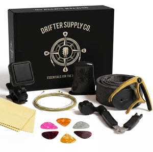 Acoustic Guitar Accessories Kit - Gifts for Guitar Players, USB-C Tuner, Capo, Denim Strap & More Acoustic Guitar Accessories Kit - Gifts for Guitar Players, USB-C Tuner, Capo, Denim Strap & More