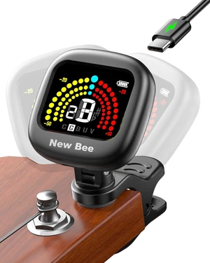 Guitar Tuner Rechargeable, Color Screen Clip On Tuner | 360° Rotatable, Fast & Accurate Chromatic Tuning, for Guitar, Bass, Ukulele, Violin, Cello Guitar Tuner Rechargeable, Color Screen Clip On Tuner | 360° Rotatable, Fast & Accurate Chromatic Tuning, for Guitar, Bass, Ukulele, Violin, Cello