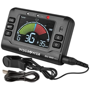Rechargeable 3 In 1 Digital Metronome Tuner Tone Generator | For Guitar, Bass, Violin, Ukulele, Chromatic, For Clarinet, Trumpet, Flute, Tuners for All Instruments Rechargeable 3 In 1 Digital Metronome Tuner Tone Generator | For Guitar, Bass, Violin, Ukulele, Chromatic, For Clarinet, Trumpet, Flute, Tuners for All Instruments