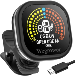 Guitar Tuner Rechargeable, Clip On Tuner with LCD Color Display with Guitar, Ukulele, Violin and Chromatic Tuning Modes, Tuners for Musical Instruments Guitar Tuner Rechargeable, Clip On Tuner with LCD Color Display with Guitar, Ukulele, Violin and Chromatic Tuning Modes, Tuners for Musical Instruments