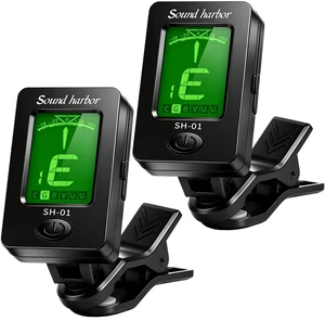 Guitar Tuner Clip On Ukulele Tuner 2 Pack for All Instruments Guitar Bass Ukulele Violin banjo Tuners Guitar Tuner Clip On Ukulele Tuner 2 Pack for All Instruments Guitar Bass Ukulele Violin banjo Tuners