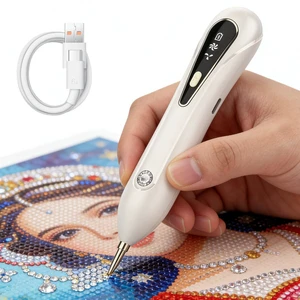 Electric Diamond Painting Pen - Cordless Vacuum Tool with Wax-Free Suction, Ultra-Quiet Motor Below 40dB, 2 Adjustable Speeds & Lightweight Ergonomic Design for Precise Diamond Art Application Electric Diamond Painting Pen - Cordless Vacuum Tool with Wax-Free Suction, Ultra-Quiet Motor Below 40dB, 2 Adjustable Speeds & Lightweight Ergonomic Design for Precise Diamond Art Application