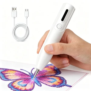 Electric Diamond Painting Art Pen, Vacuum Diamond Art Pen, Ergonomic Design | No Wax Needed Diamond Painting Tools, Long-Lasting Wireless Vacuum Pen for Diamond Painting Tools & Accessories Electric Diamond Painting Art Pen, Vacuum Diamond Art Pen, Ergonomic Design | No Wax Needed Diamond Painting Tools, Long-Lasting Wireless Vacuum Pen for Diamond Painting Tools & Accessories